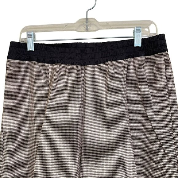 Thakoon Houndstooth Smocked Waist Wide Leg Pull On Trouser Sz 8 NWT - Picture 2 of 5